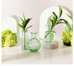 Sass & Belle Pale Green Vintage Bud Vases - Set of 3