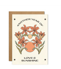 Cai & Jo Another Year Of Love & Sunshine Card