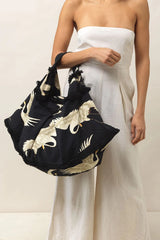 Stork Black Slouch Bag-One Hundred Stars