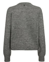 Numph Lamina Cardigan - Medium Grey Melange