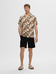 Selected Homme Cuban Collar Shirt - Morel