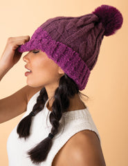 Powder Design - Freya Bobble Hat Damson
