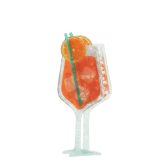 Rex Hair Claw Clips - Lemon and Aperitivo Spritz