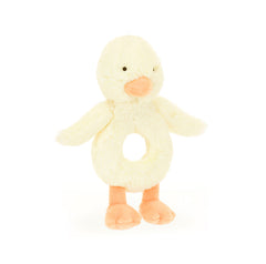 Jellycat Bashful Duckling Ring Rattle