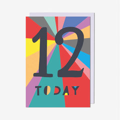 Pigment Productions - 12 Today Stripes Age 12 Card