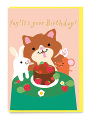Noi Publishing Woodland Tea Party Birthday Card