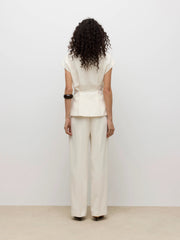 Aware Vannah Straight Pant - White/ Birch