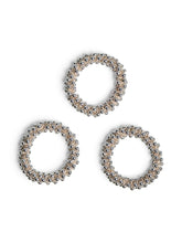 Pieces Melanie Hair Elastic Pack of 3 - Silver