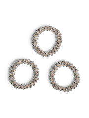 Pieces Melanie Hair Elastic Pack of 3 - Silver