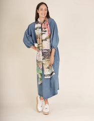 One Hundred Stars - Spring White Scarf