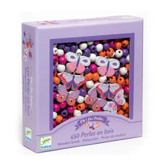 Djeco Wooden Beads Butterflies