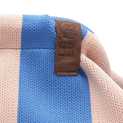 Emma Clutch Bag - Ecru/Blue Stripe