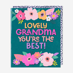 Pigment Productions Best Grandma Floral Birthday Card