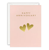 James Ellis Gold Hearts Mini Anniversary Card