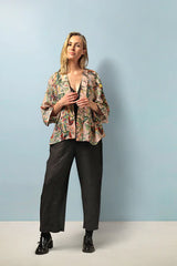 One Hundred Stars Chinoiserie Pink Kimono