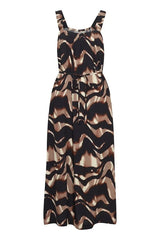 Fransa Wave Dress - Animal Mix