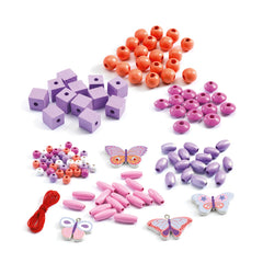 Djeco Wooden Beads Butterflies