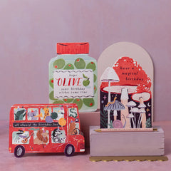 Sister Paper Party Bus Birthday Card