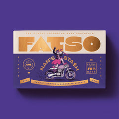 Fatso Chocolate - Nan’s Stash - Peanut, Toffee & Digestive Biscuit