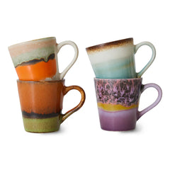 Hkliving Espresso Mugs Set of 4 - Retro