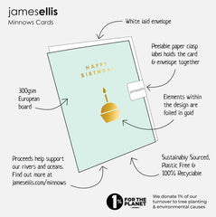 James Ellis Gold Church Christening Mini Card