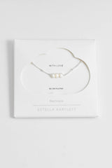Estella Bartlett Beaded Chain And Pearl Necklace - Silver Plated