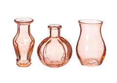Sass & Belle Pink Vintage Bud Vases - Set of 3