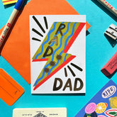 Kerrie Illustrates Rad Dad Father’s Day Card