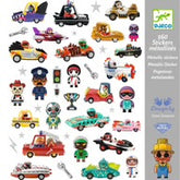 Djeco Textured Stickers - Crazy Motors World