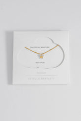 Estella Bartlett Mixed Metal Butterfly Necklace