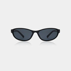 Black sunglasses on a white background