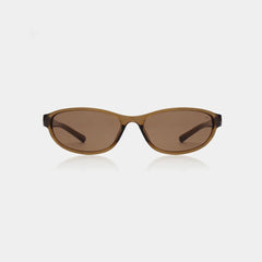 Brown sunglasses on a white background