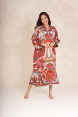 One Hundred Stars - Fiesta Orange Raglan Dress