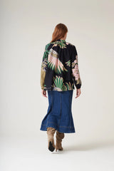 One Hundred Stars - Crane Emerald Pussybow Blouse