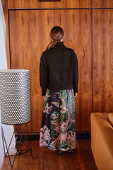 One Hundred Stars - Crane Emerald A-line Maxi Skirt