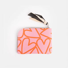 Caroline Gardner - Pink Hearts Corner Purse