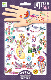 Djeco Tattoos - Bright Birds