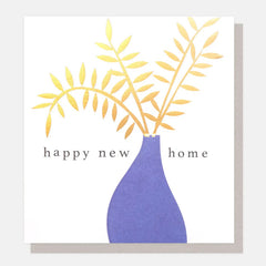 Caroline Gardner - Blue Vase Happy New Home Card