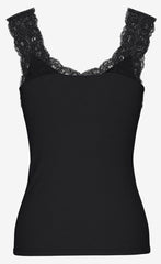 Pieces Barbera Black Lace Top
