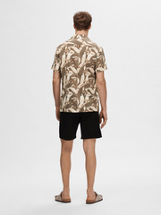 Selected Homme Cuban Collar Shirt - Morel