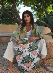 One Hundred Stars - Deco Bud Ivory Canvas Bag