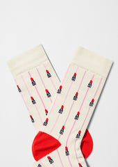 BeSocks - Emily In Paris Beige Lipstick Socks