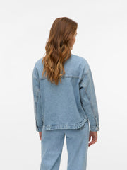 Vero Moda Jamie Denim Shacket - Light Blue Denim