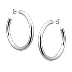 Moments Sacha Silver Hoop Earrings