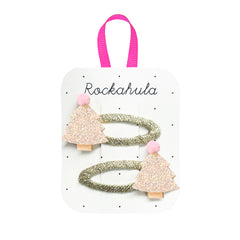 Rockahula Kids Frosted Shimmer Xmas Tree Clips