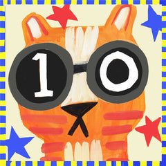 Sooshichacha Age 10 Tiger Birthday Card