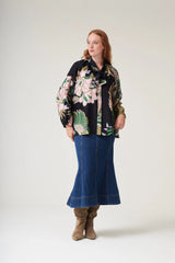 One Hundred Stars - Crane Emerald Pussybow Blouse