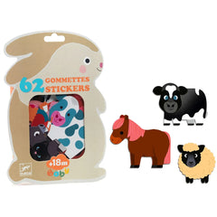 Djeco Baby Stickers - Farm Animals