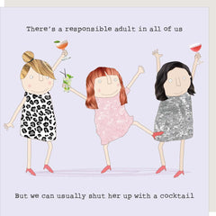 Rosie Made A Thing Responsible Girl Greeting Card