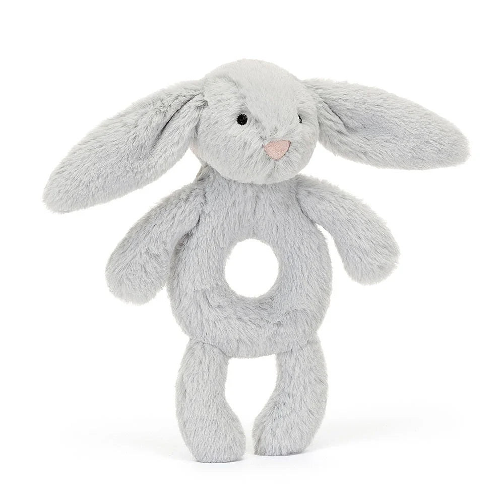 Jellycat Bashful Bunny Silver Ring Rattle